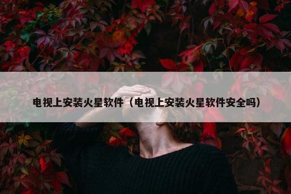 电视上安装火星软件（电视上安装火星软件安全吗）
