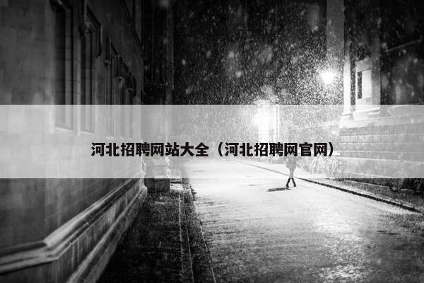 河北招聘网站大全（河北招聘网官网）