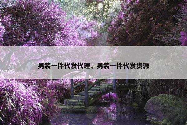 男装一件代发代理，男装一件代发货源