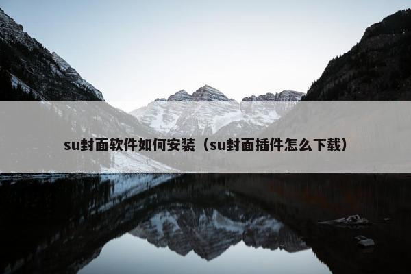 su封面软件如何安装（su封面插件怎么下载）