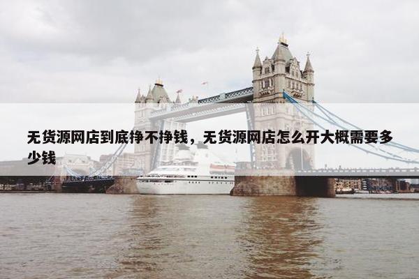 无货源网店到底挣不挣钱，无货源网店怎么开大概需要多少钱