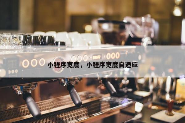 小程序宽度，小程序宽度自适应