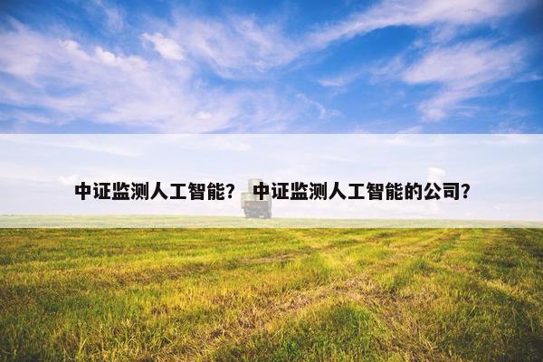 中证监测人工智能？ 中证监测人工智能的公司？