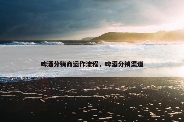 啤酒分销商运作流程，啤酒分销渠道