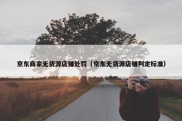 京东商家无货源店铺处罚（京东无货源店铺判定标准）