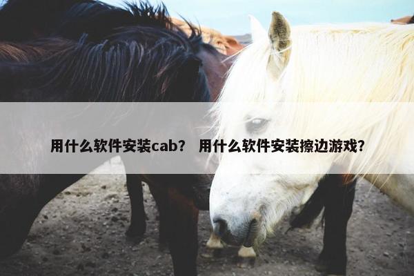用什么软件安装cab？ 用什么软件安装擦边游戏？