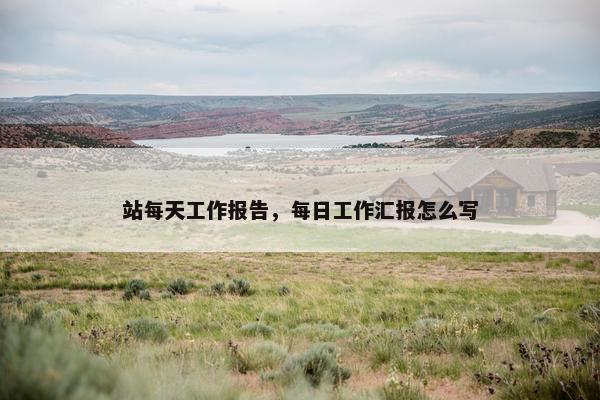 站每天工作报告，每日工作汇报怎么写