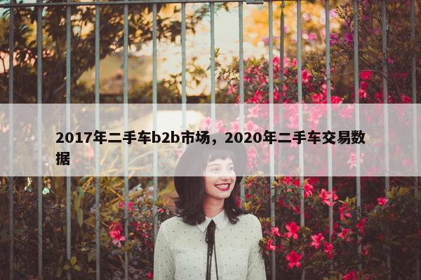 2017年二手车b2b市场，2020年二手车交易数据