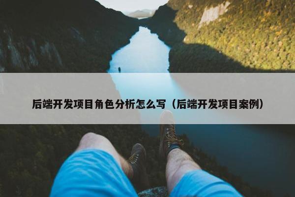 后端开发项目角色分析怎么写（后端开发项目案例）