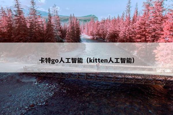 卡特go人工智能（kitten人工智能）
