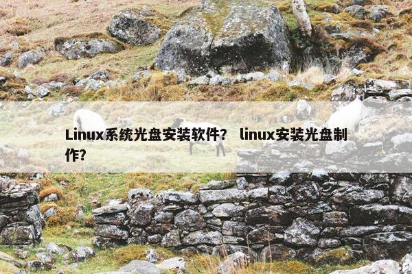Linux系统光盘安装软件？ linux安装光盘制作？