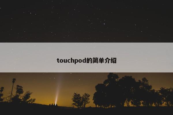 touchpod的简单介绍
