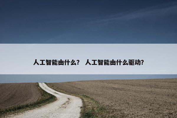人工智能由什么？ 人工智能由什么驱动？
