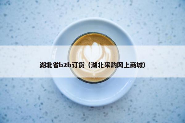 湖北省b2b订货（湖北采购网上商城）