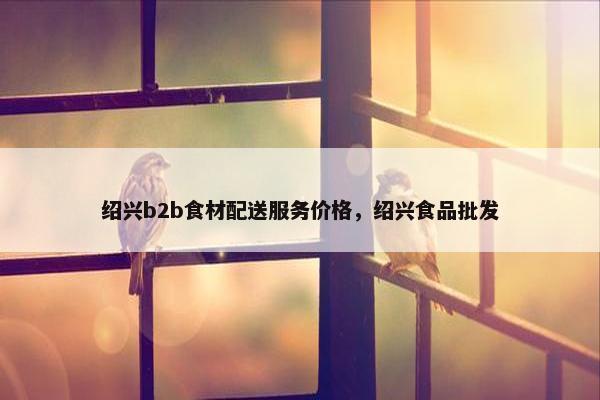 绍兴b2b食材配送服务价格，绍兴食品批发