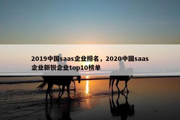 2019中国saas企业排名，2020中国saas企业新锐企业top10榜单