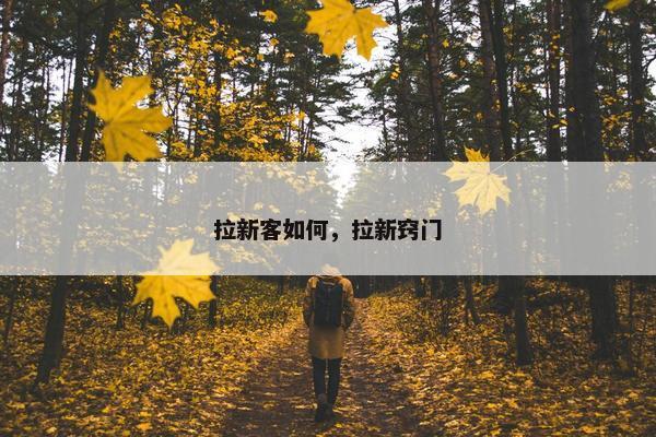 拉新客如何，拉新窍门