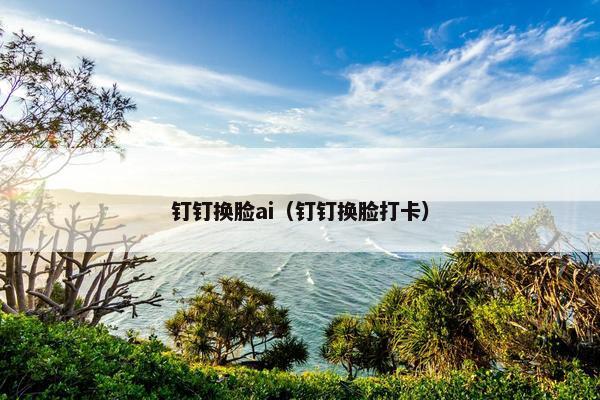 钉钉换脸ai（钉钉换脸打卡）