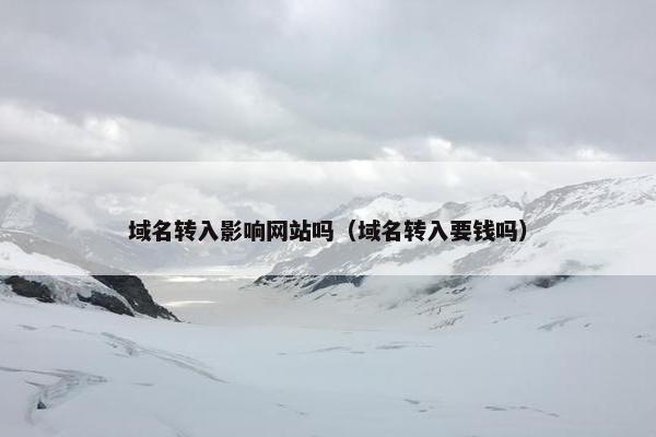 域名转入影响网站吗（域名转入要钱吗）