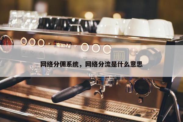 网络分佣系统，网络分流是什么意思