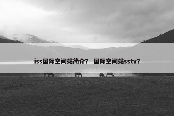 iss国际空间站简介？ 国际空间站sstv？