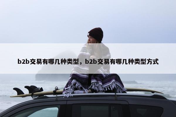 b2b交易有哪几种类型，b2b交易有哪几种类型方式