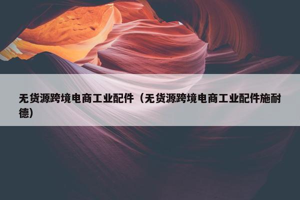 无货源跨境电商工业配件（无货源跨境电商工业配件施耐德）