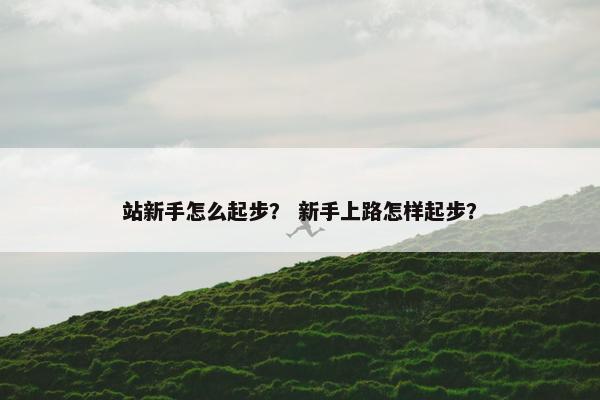 站新手怎么起步？ 新手上路怎样起步？