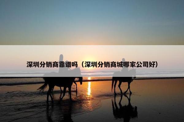 深圳分销商靠谱吗（深圳分销商城哪家公司好）