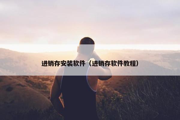 进销存安装软件（进销存软件教程）