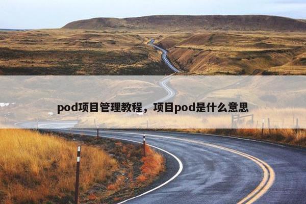 pod项目管理教程，项目pod是什么意思