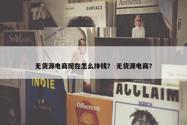 无货源电商现在怎么挣钱？ 无货源电商？