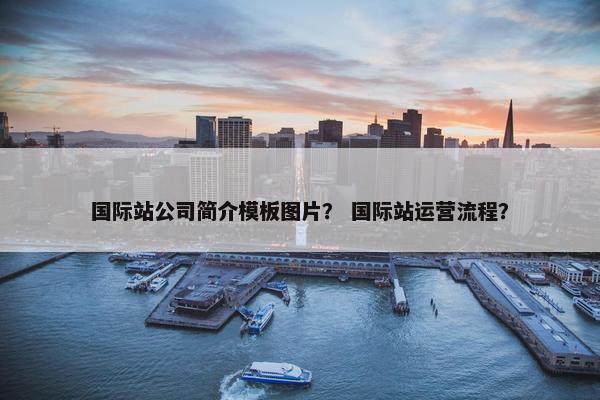 国际站公司简介模板图片？ 国际站运营流程？