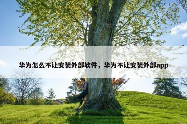 华为怎么不让安装外部软件，华为不让安装外部app