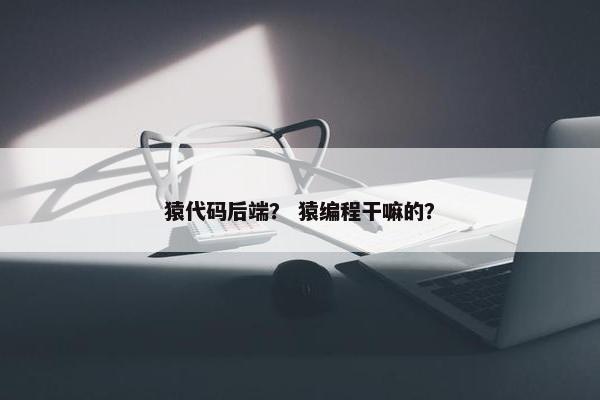 猿代码后端？ 猿编程干嘛的？