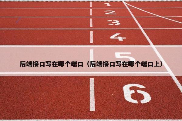 后端接口写在哪个端口（后端接口写在哪个端口上）