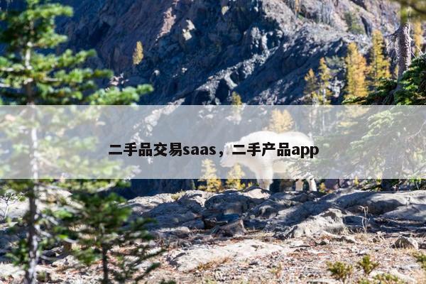 二手品交易saas，二手产品app