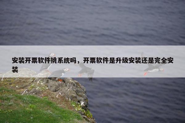 安装开票软件挑系统吗，开票软件是升级安装还是完全安装