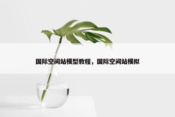 国际空间站模型教程，国际空间站模拟