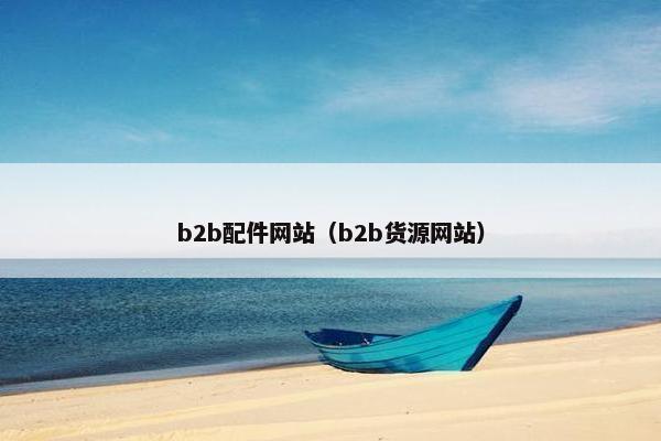 b2b配件网站（b2b货源网站）