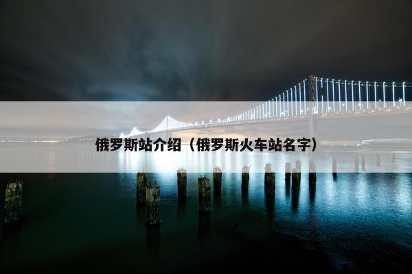 俄罗斯站介绍（俄罗斯火车站名字）
