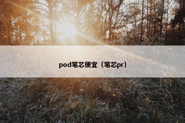 pod笔芯便宜（笔芯pr）