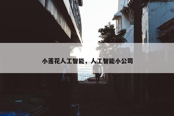小莲花人工智能，人工智能小公司