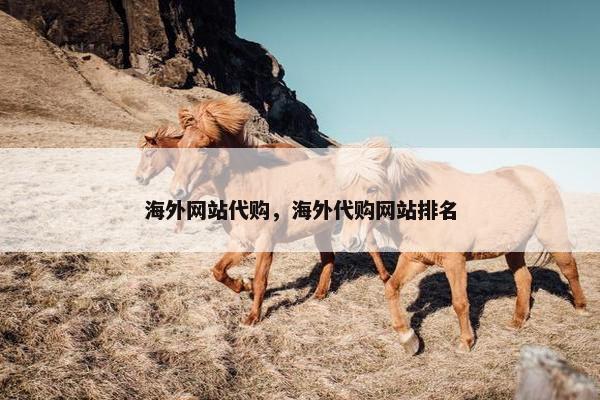海外网站代购，海外代购网站排名