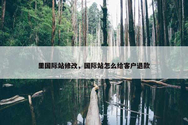 里国际站修改，国际站怎么给客户退款
