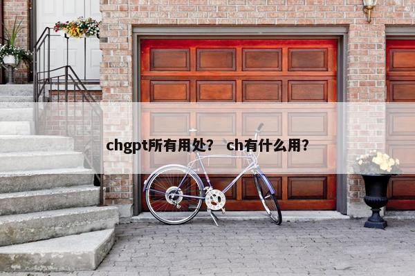chgpt所有用处？ ch有什么用？