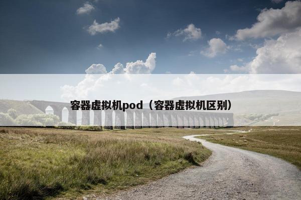 容器虚拟机pod（容器虚拟机区别）