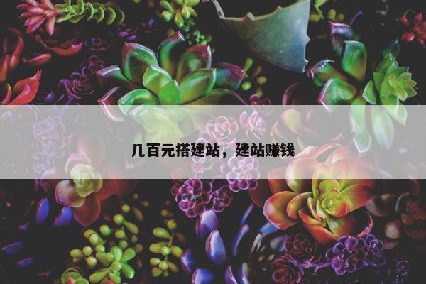 几百元搭建站，建站赚钱