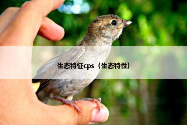 生态特征cps（生态特性）