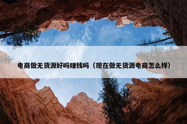 电商做无货源好吗赚钱吗（现在做无货源电商怎么样）